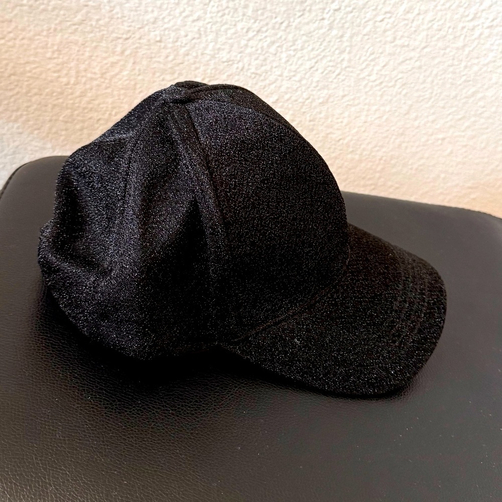 Black Glitter baseball cap